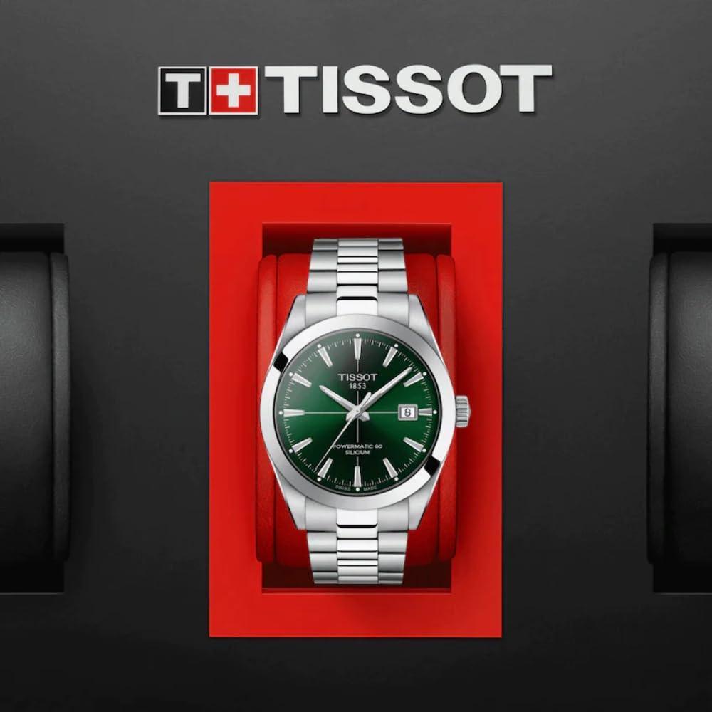 Tissot Men's Gentleman Auto Swiss Automatic Dress Watch (T1274071109101) - watchband.direct