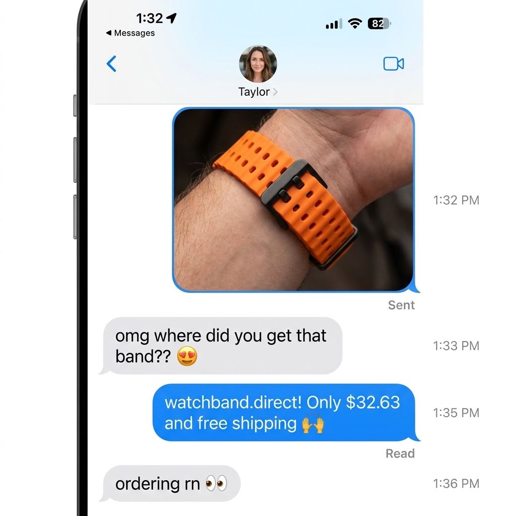 Marine Silicone Strap for Samsung Galaxy Watch Ultra
