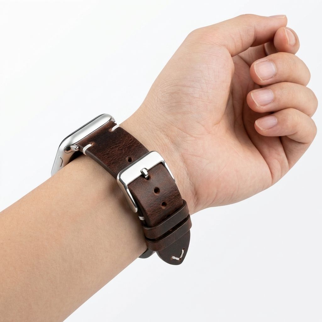 Wax Genuine Leather Quick Release Watch Strap