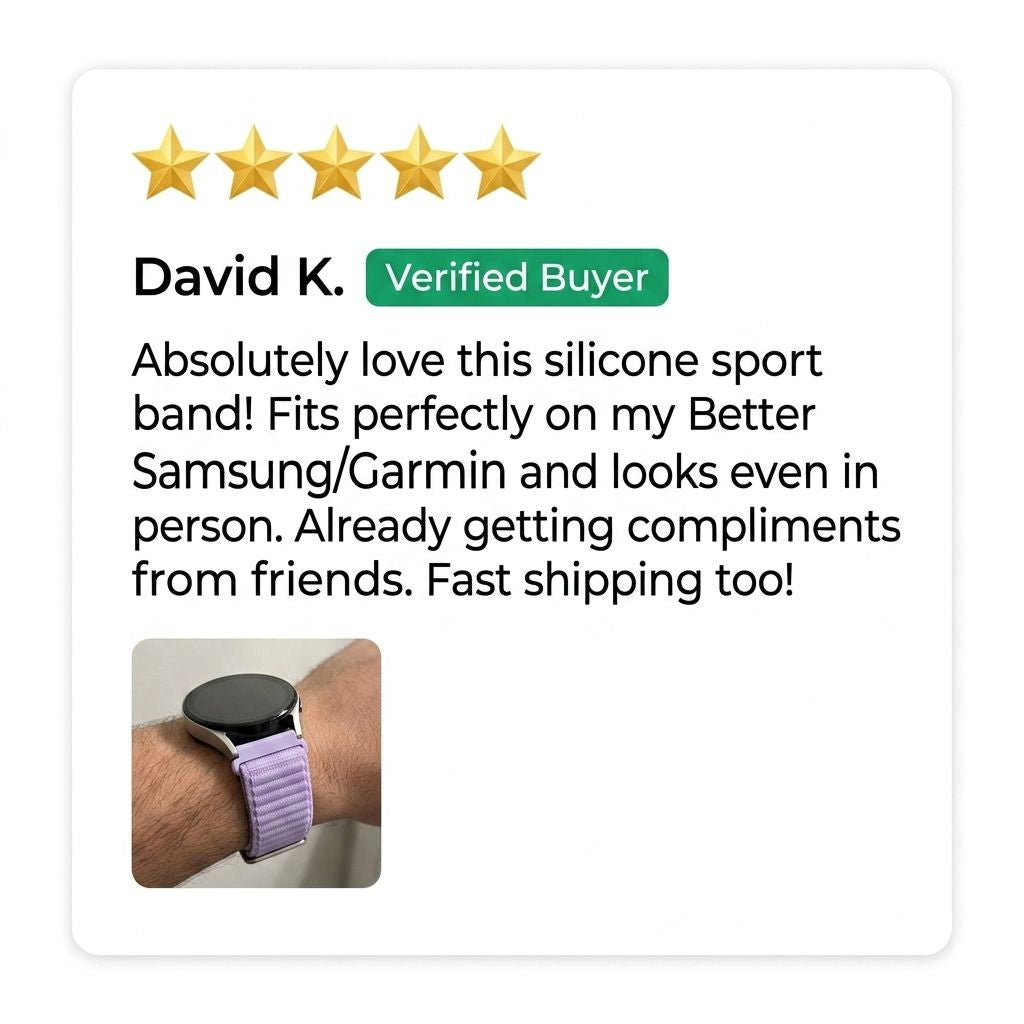 Velcro Nylon Sport Strap for Samsung Galaxy Watch & Huawei GT