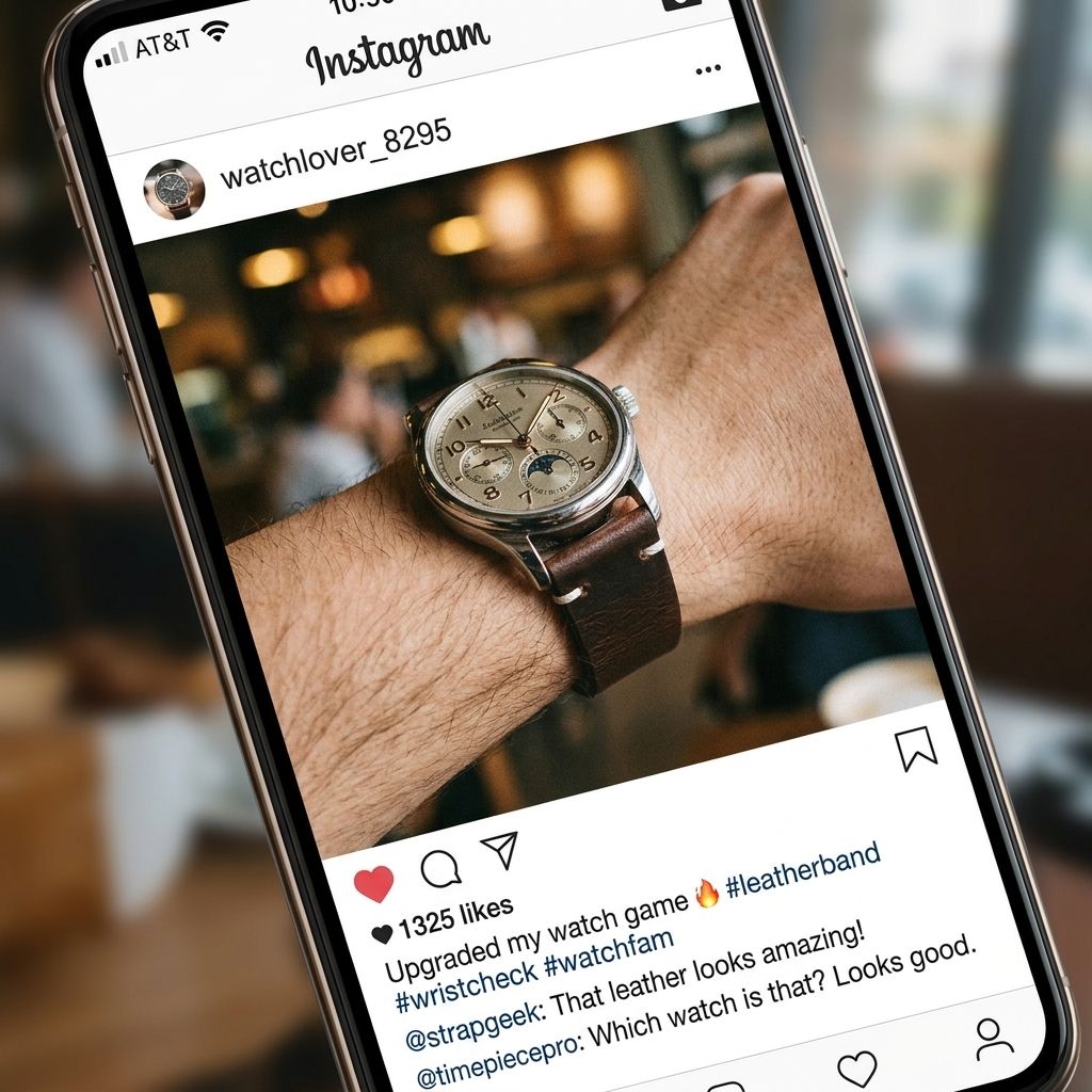 Wax Genuine Leather Quick Release Watch Strap