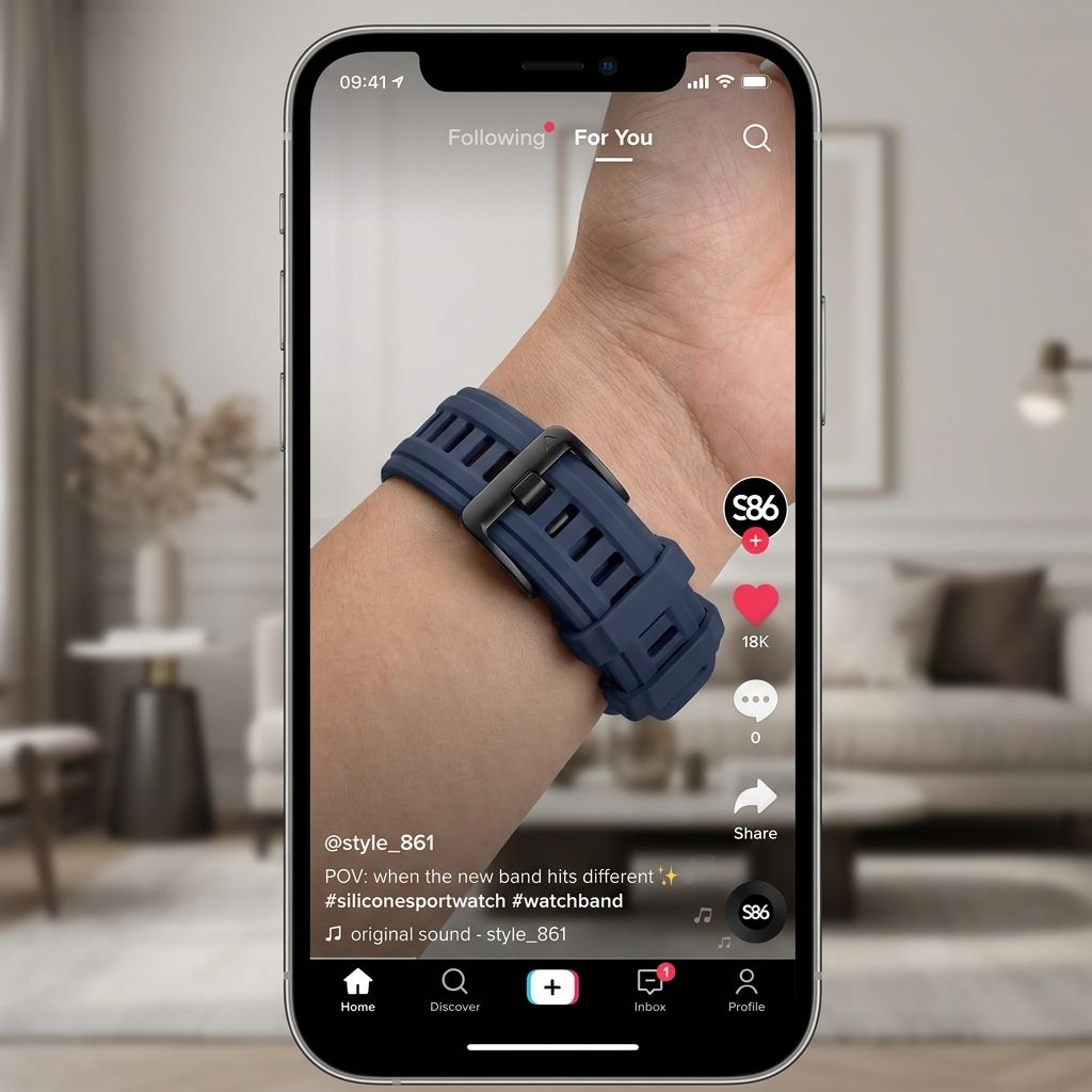 Sport Silicone Strap for Garmin Instinct 3