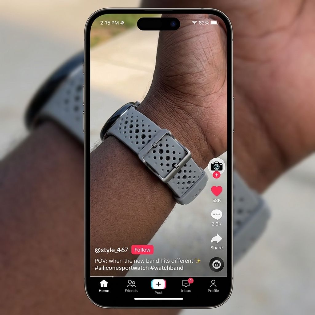 Breathable Silicone Strap for Xiaomi, Huawei & Samsung Watches