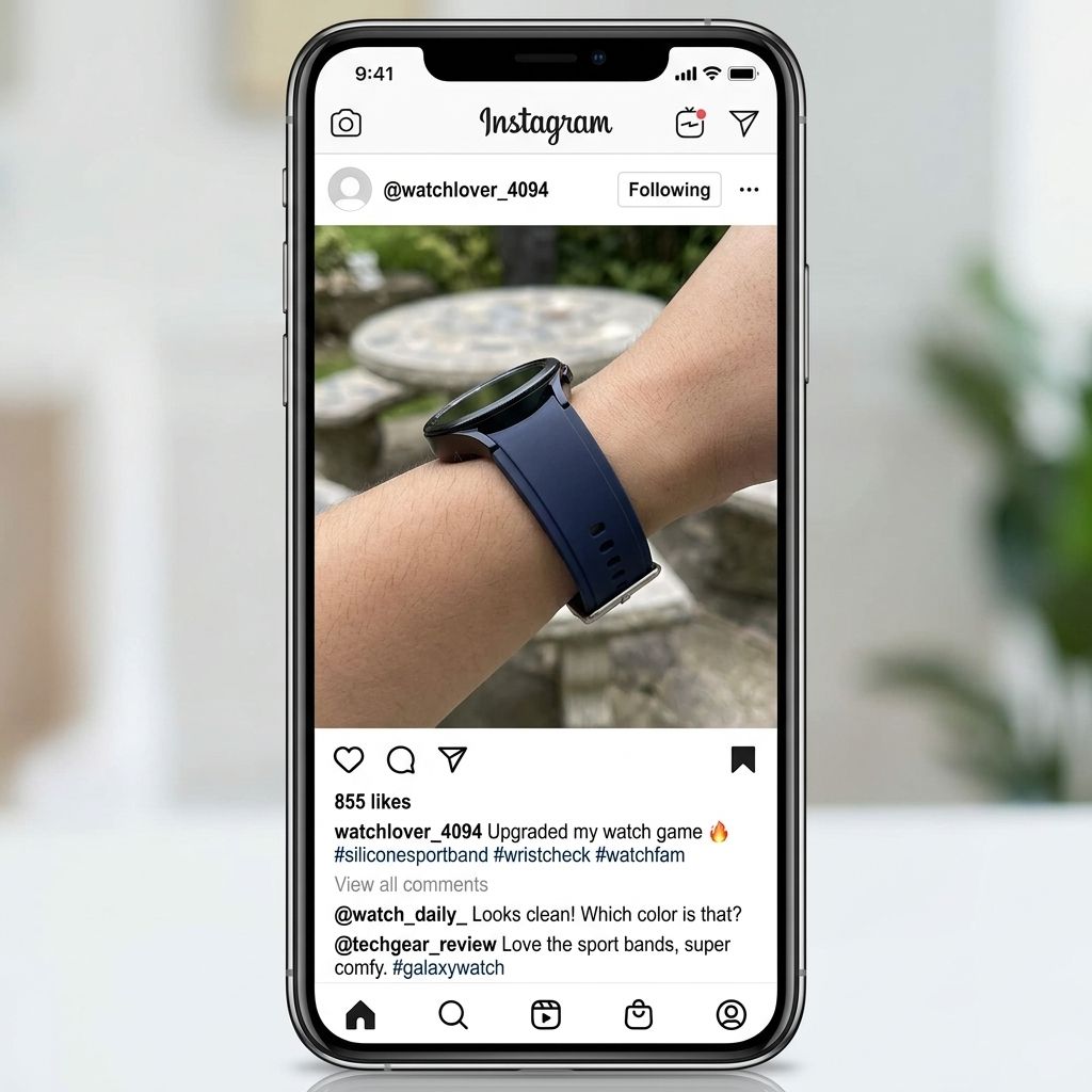 No-Gap Silicone Sport Band for Samsung Galaxy Watch