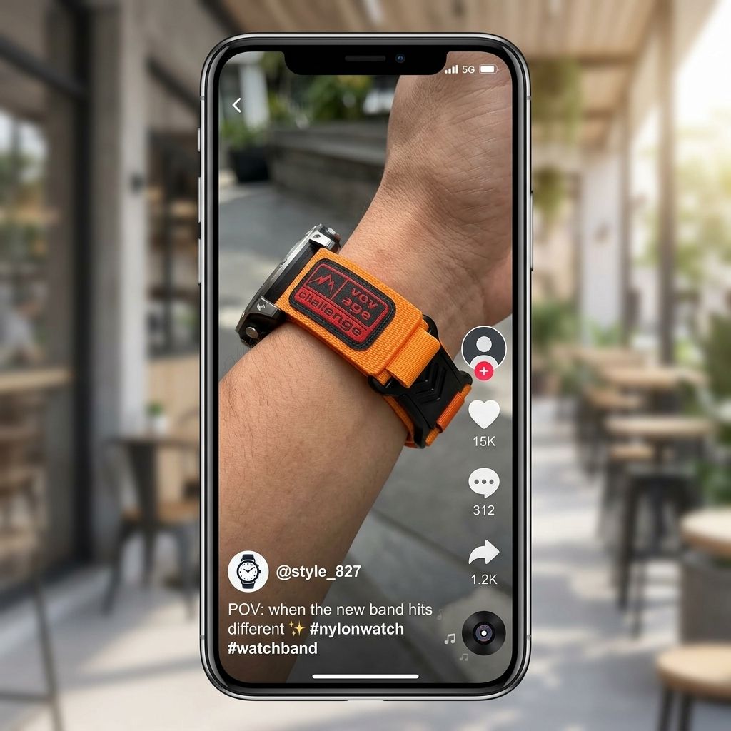 Magnetic Nylon Strap for Garmin Fenix, Tactix & Instinct