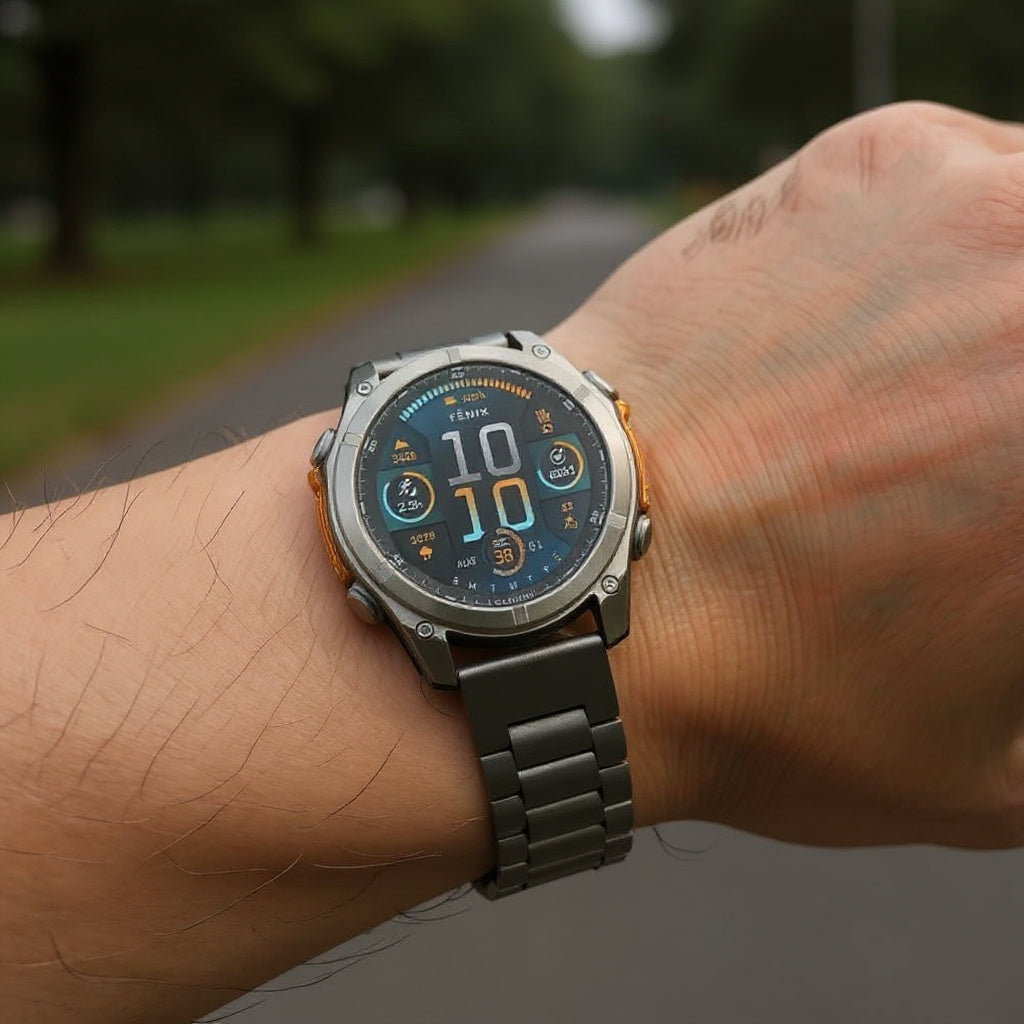 Quick-Release Stainless Steel Bracelet for Garmin Fenix & Tactix