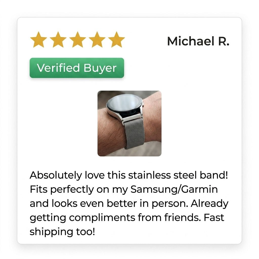 Milanese Magnetic Loop Bracelet for Samsung Galaxy Watch