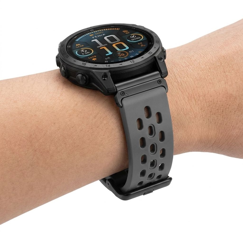 QuickFit Silicone Sport Strap for Garmin Fenix, Tactix & Forerunner