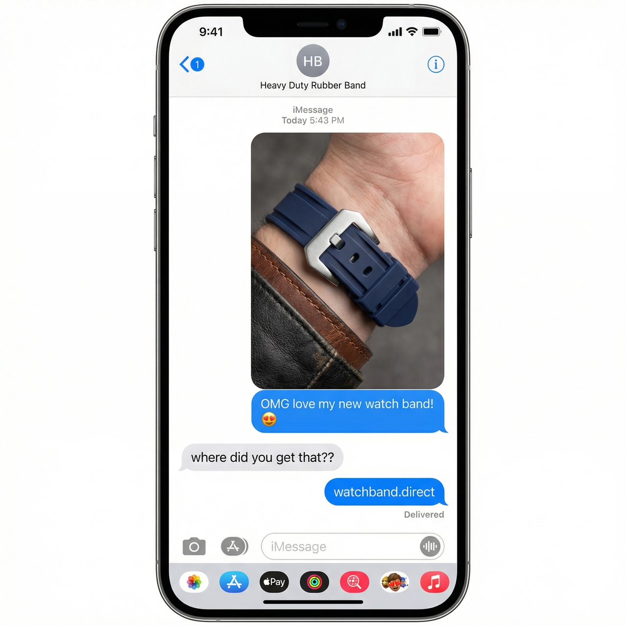 Heavy Duty Rubber Band - iMessage Chat