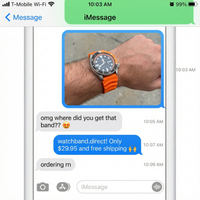 Thumbnail for Diced Diver Rubber Sports Band - Imessage Chat