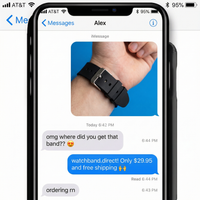 Thumbnail for Slim Elegant Silicon Watch Strap - Imessage Chat