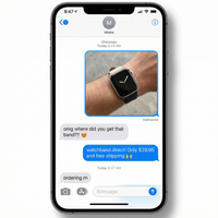 Thumbnail for Duo-Color Leather Strap for Apple Watch - Imessage Chat