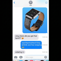 Thumbnail for Racing Leather Strap for Apple Watch - Imessage Chat