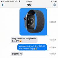 Thumbnail for Scrunchie Strap for Apple Watch - Imessage Chat
