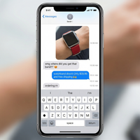 Thumbnail for Modern Sleek Leather Apple Watch Strap - Imessage Chat