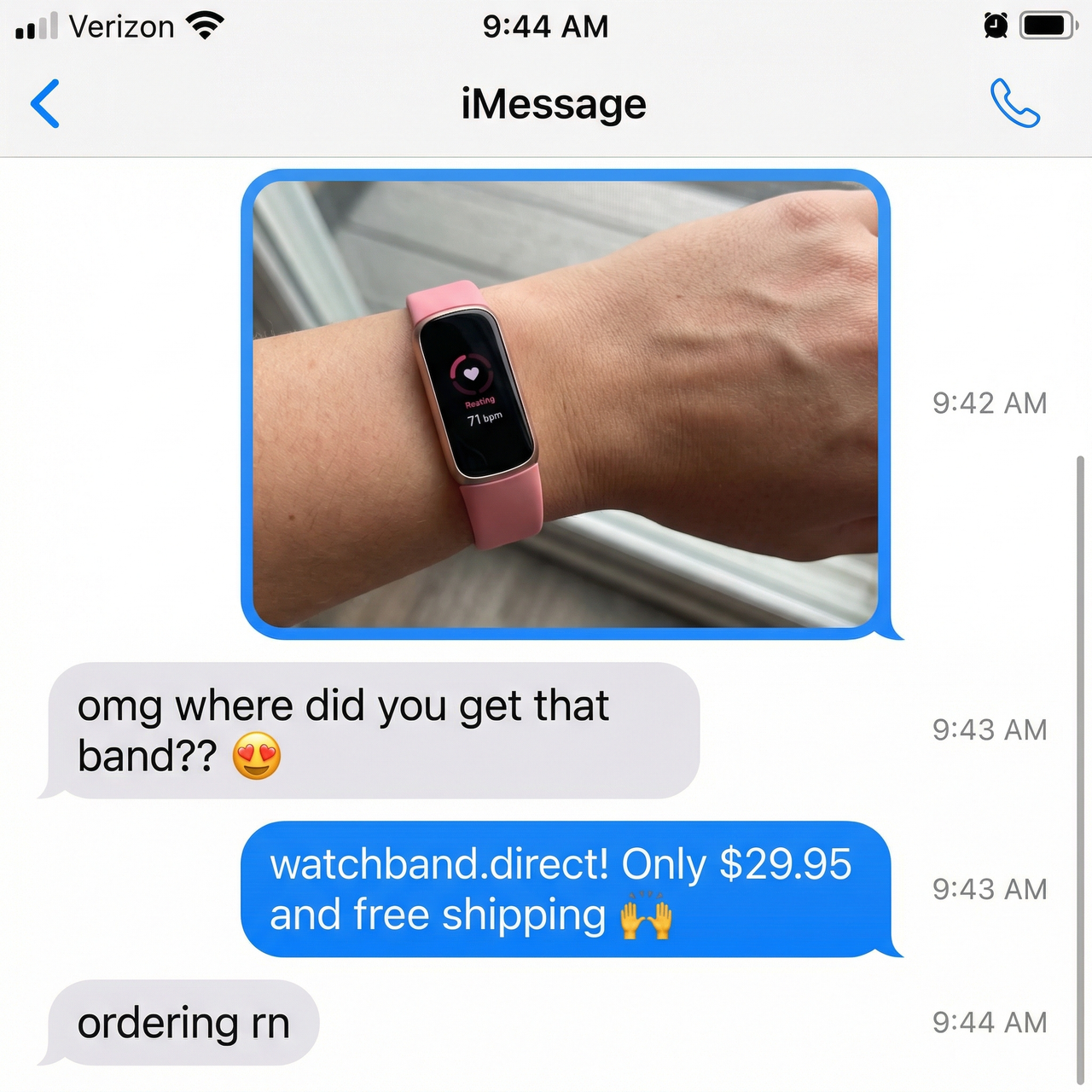 Silicone Sports Strap for Fitbit Luxe - Imessage Chat