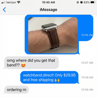 Thumbnail for Retro Cow Leather Watchband - Imessage Chat