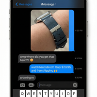 Thumbnail for Vintage Genuine Leather Strap with Quick Release Bar - Imessage Chat