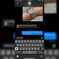 Thumbnail for Stainless Steel Bracelet Watch Strap - Imessage Chat