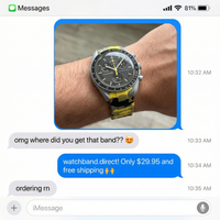 Thumbnail for Camouflage Band for Omega MoonSwatch - Imessage Chat