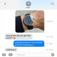 Thumbnail for Nylon Canvas Watch Strap for Cartier Blue Balloon - Imessage Chat