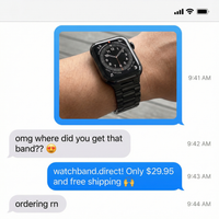 Thumbnail for Premium Stainless Steel Strap for Apple Watch - Imessage Chat
