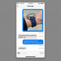Thumbnail for Nylon Genuine Leather Strap - Imessage Chat