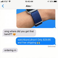 Thumbnail for Ribbed Nylon Seatbelt Strap - Imessage Chat
