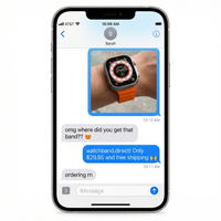 Thumbnail for Ocean Silicone Strap For Apple Watch Band - Imessage Chat