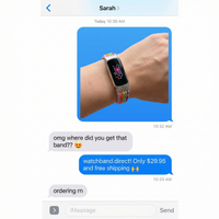 Thumbnail for Nylon Elastic Sports Band for Fitbit Luxe - Imessage Chat