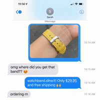 Thumbnail for Geniune Leather Band for Fitbit Lux - Imessage Chat