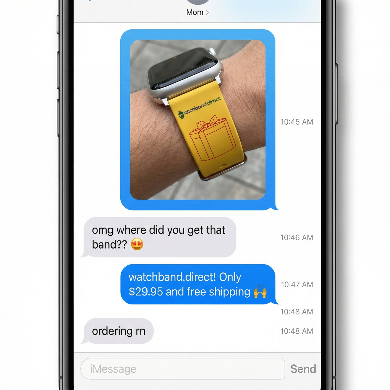 WatchBand.Direct Value Gift Card - Imessage Chat