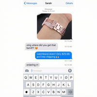 Thumbnail for Crystal Diamond Strap For Apple Watch - Imessage Chat