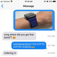 Thumbnail for Elastic Nylon Strap for Apple Watch - Imessage Chat