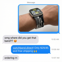 Thumbnail for Braided Adjustable Solo Loop for Apple Watch - Imessage Chat