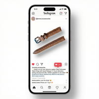 Thumbnail for Genuine Leather Rally Perforated Watch Strap with Quick Release - Instagram Post