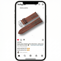 Thumbnail for Classic Pebbled Leather Watch Band - Instagram Post