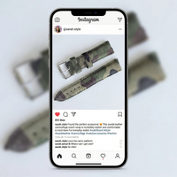 Thumbnail for Suede Leather Camouflage Watch Strap - Instagram Post