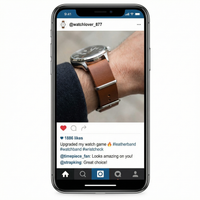 Thumbnail for Leather Imitate Zulu Watchband Strap - Instagram Post