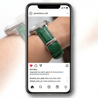 Thumbnail for Classic Womens Leather Aligator Strap - Instagram Post