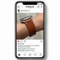Thumbnail for Smooth Cow Leather Watchband - Instagram Post