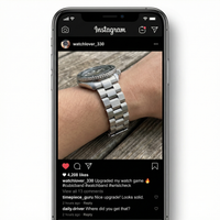 Thumbnail for Cubic Link Solid Stainless Steel Strap - Instagram Post