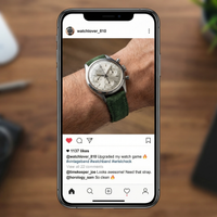 Thumbnail for Vintage Suede Leather Watch Strap - Instagram Post