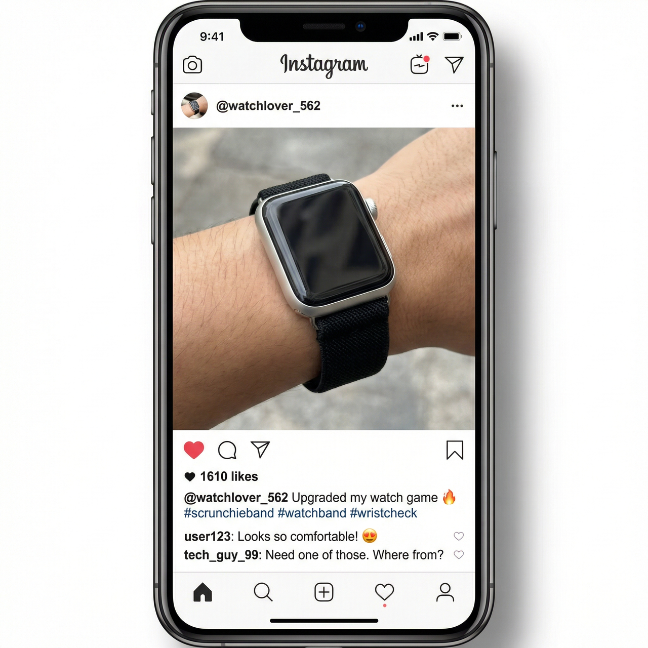 Scrunchie Strap for Apple Watch - Instagram Post
