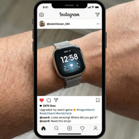 Thumbnail for Magnet Lock Metal Strap for Fitbit Versa 3 / Sense - Instagram Post