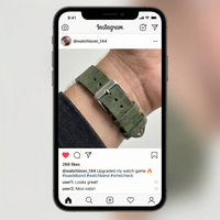 Thumbnail for Suede Leather Retro Watch Strap - Instagram Post
