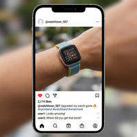 Thumbnail for Nylon Solo Loop Strap for Fitbit Versa Lite / 2 / 3 / Sense - Instagram Post