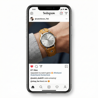 Thumbnail for Thin Leather Cuff Bund Strap - Instagram Post