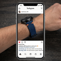 Thumbnail for Velvet Matte Leather Stitch Watch Strap - Instagram Post
