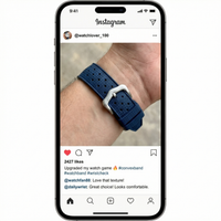 Thumbnail for Convex Rubber Watchband for Cartier Blue Balloon - Instagram Post